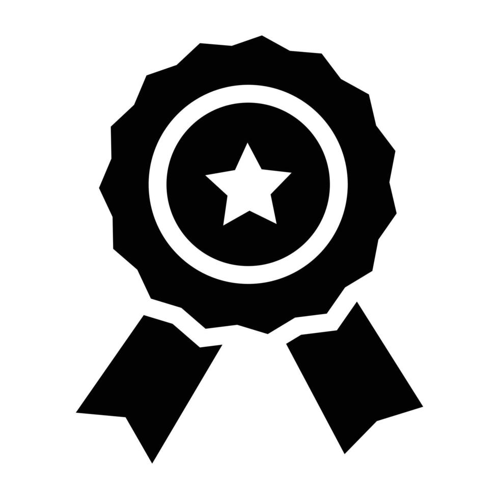 Star emblem icon, simple style vector