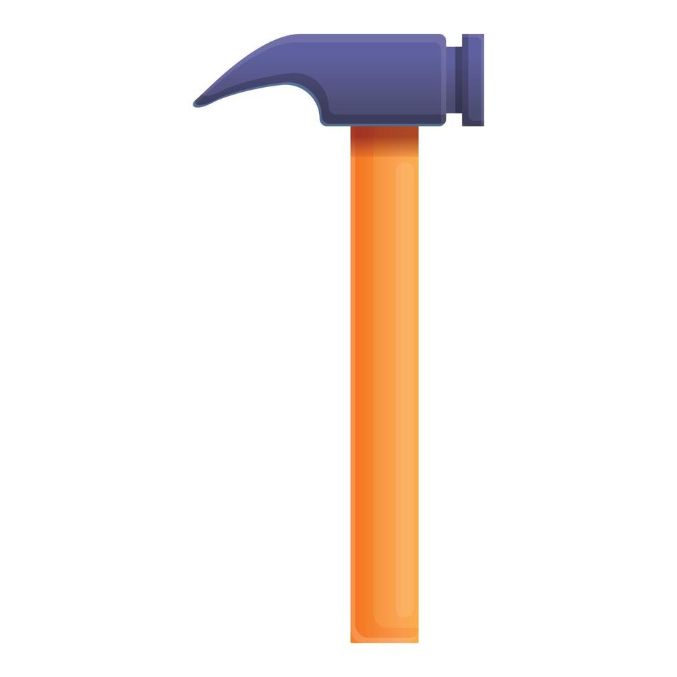 Hammer for folding icon, cartoon style vector