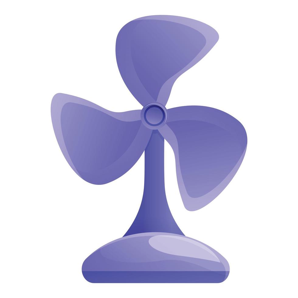 Desktop ventilator icon, cartoon style vector