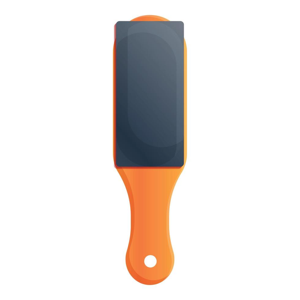 Foot file icon, cartoon style vector