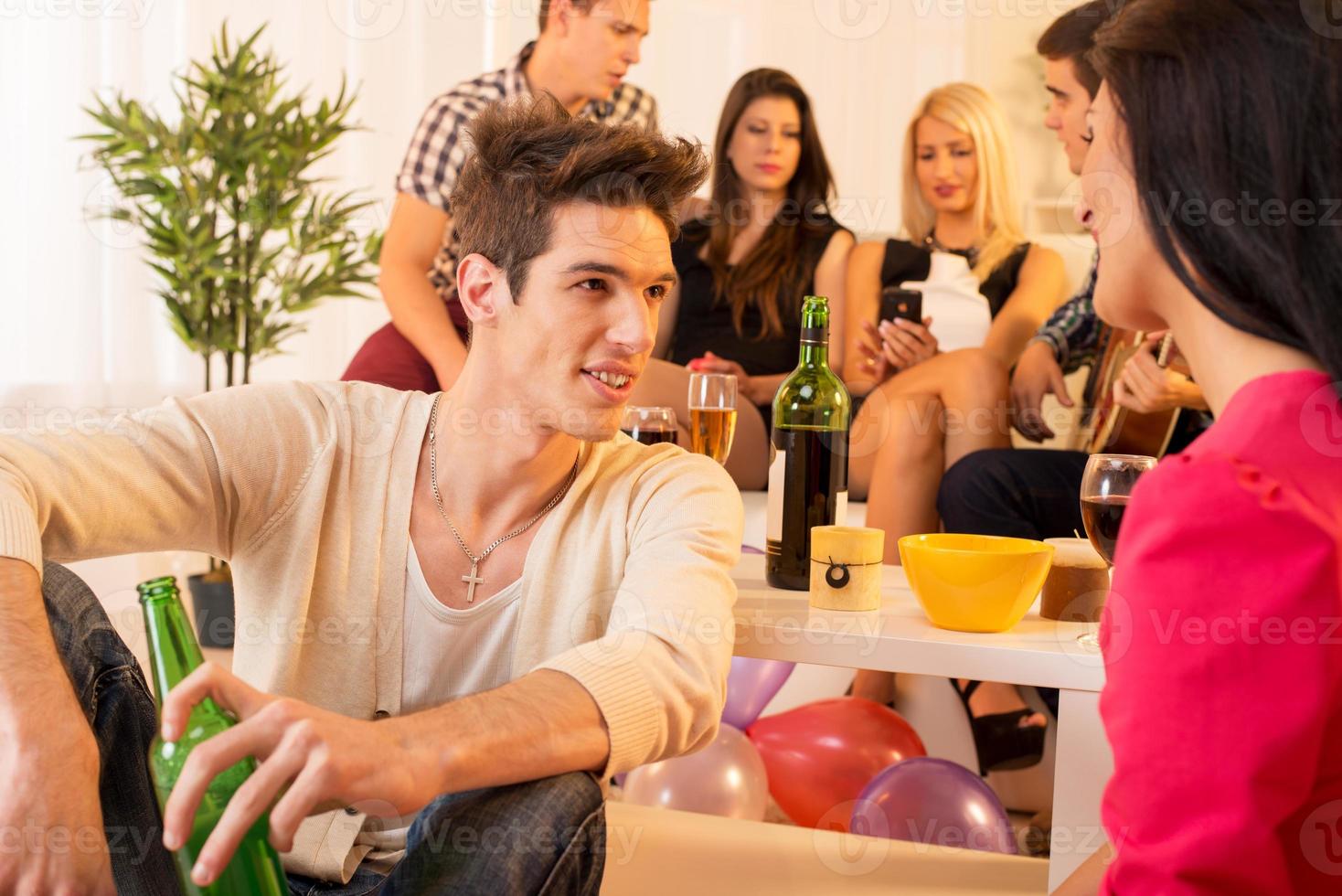 Socializing At House Party photo