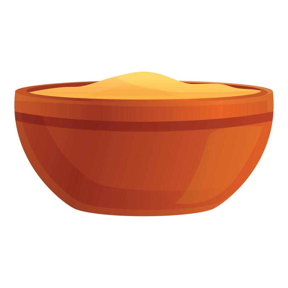 Jacuzzi powder bowl icon, cartoon style vector