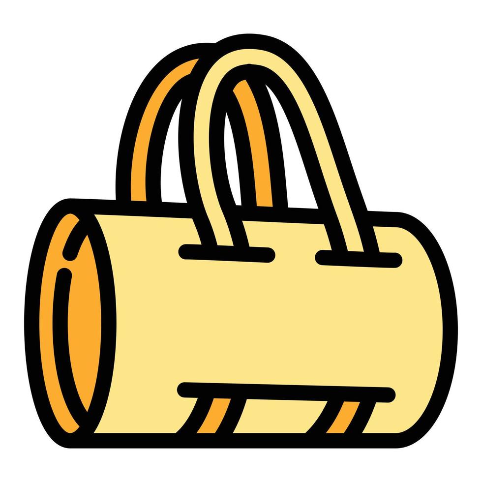 Sport bag icon, outline style vector