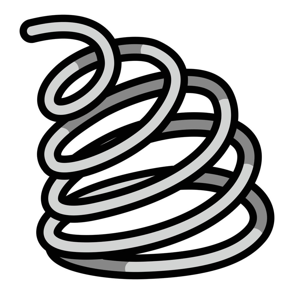 Twist coil icon, outline style vector