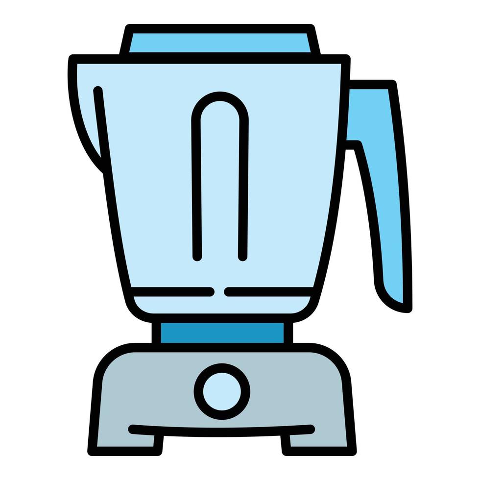 Food processor equipment icon, outline style vector