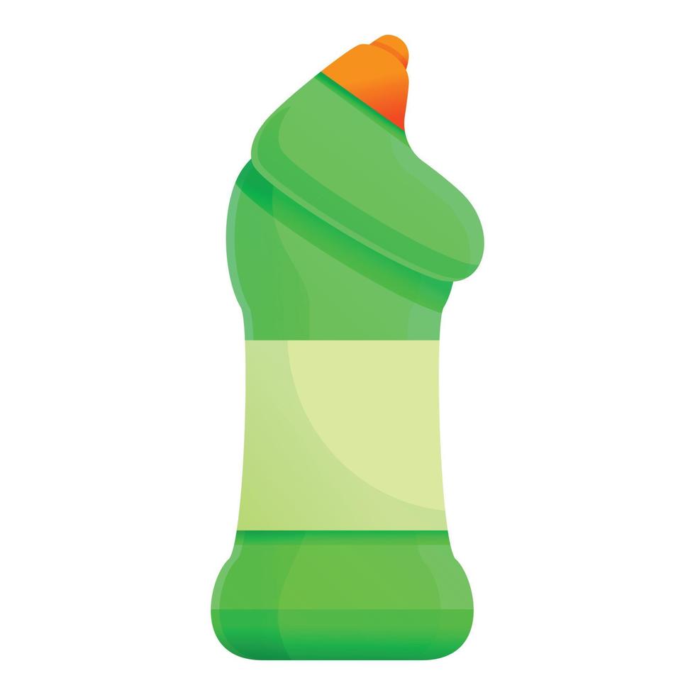 Toilet cleaner icon, cartoon style vector