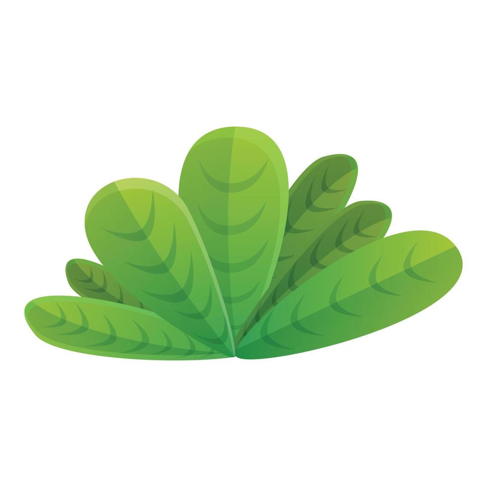 Sea green plant icon, cartoon style vector