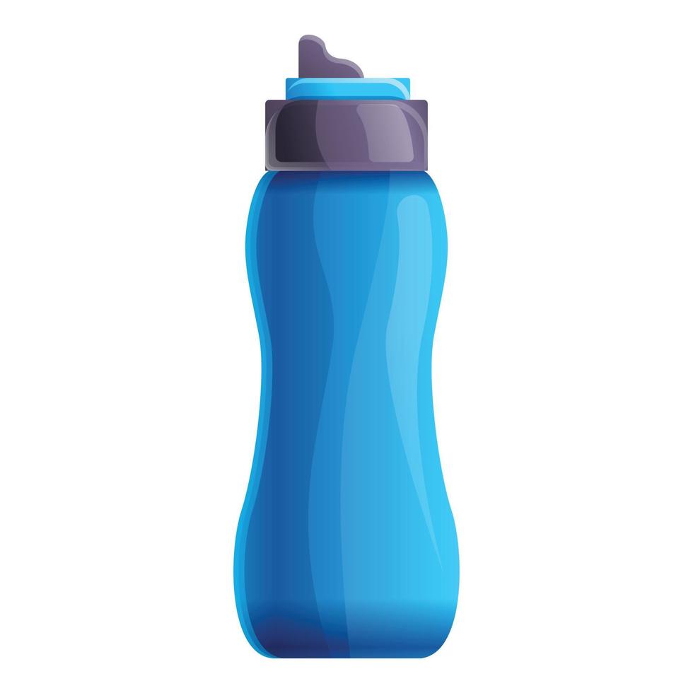 icono de botella de deporte de agua, estilo de dibujos animados vector