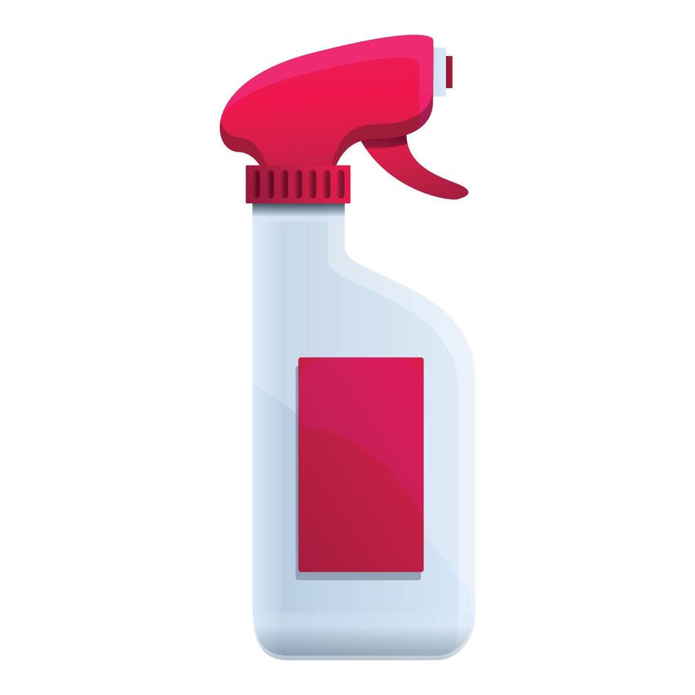 Antiseptic spray bottle icon, cartoon style vector