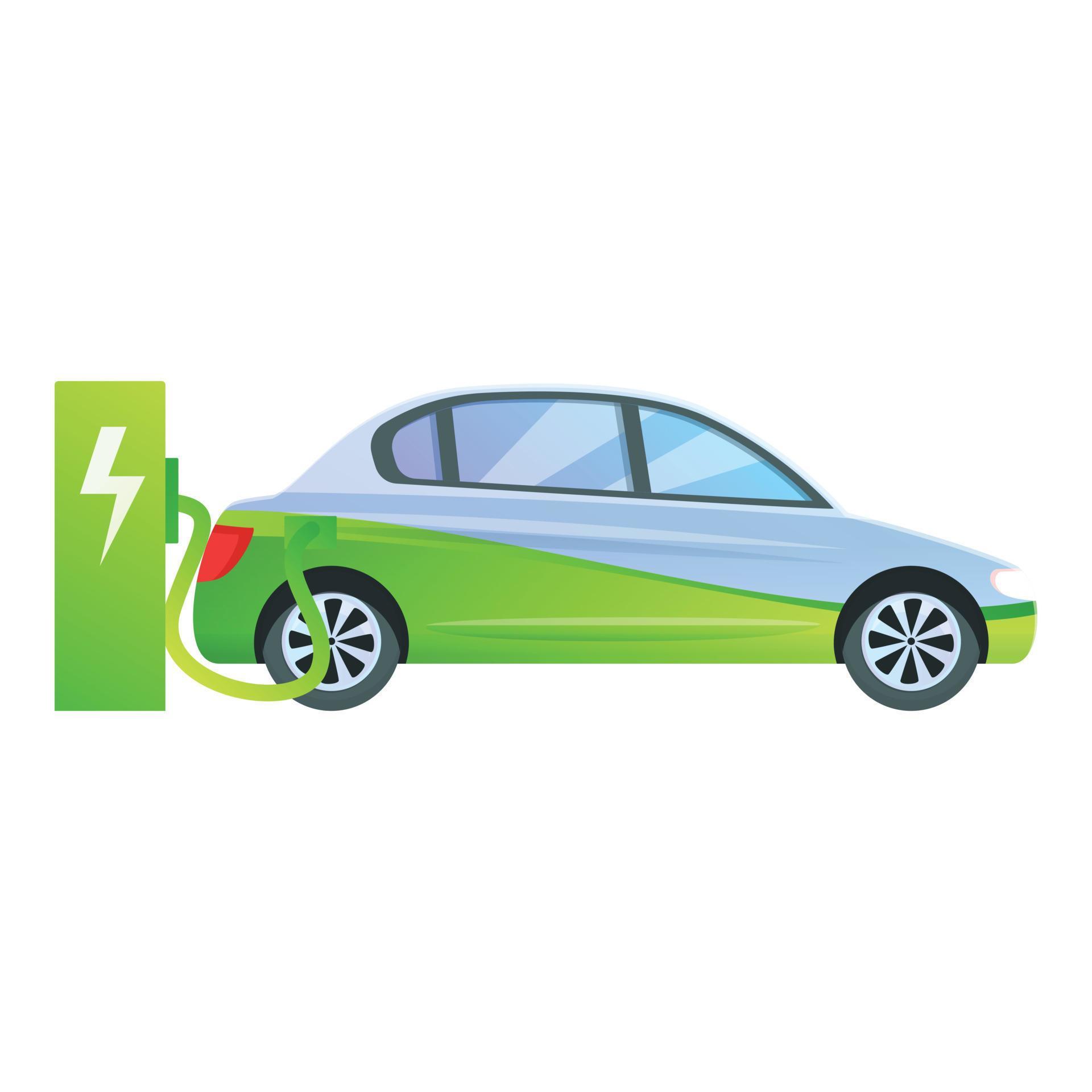 Charge hybrid car icon, cartoon style 14226420 Vector Art at Vecteezy