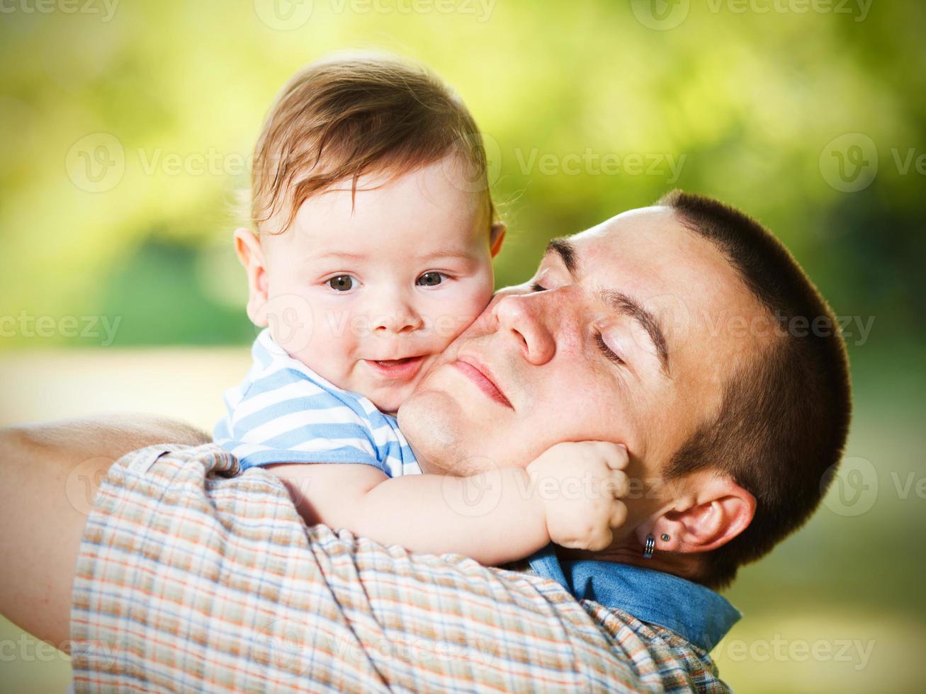 Love between father and son photo