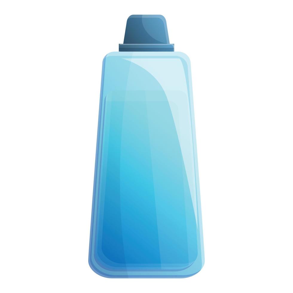 Cleaner plastic liquid icon, cartoon style vector
