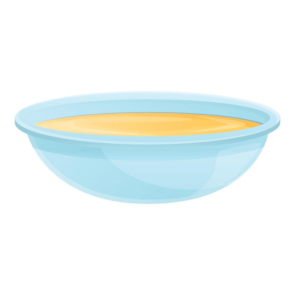 Parsnip soup icon, cartoon style vector