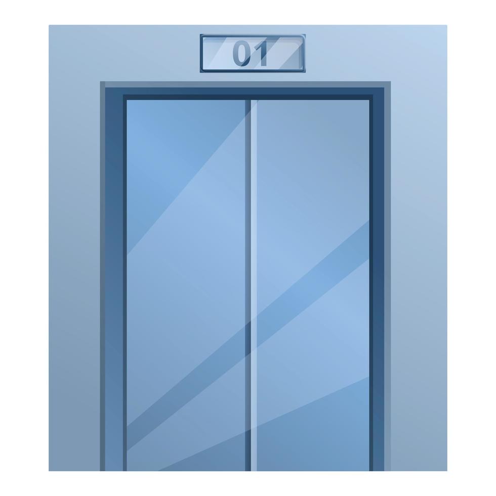 Modern elevator icon, cartoon style vector