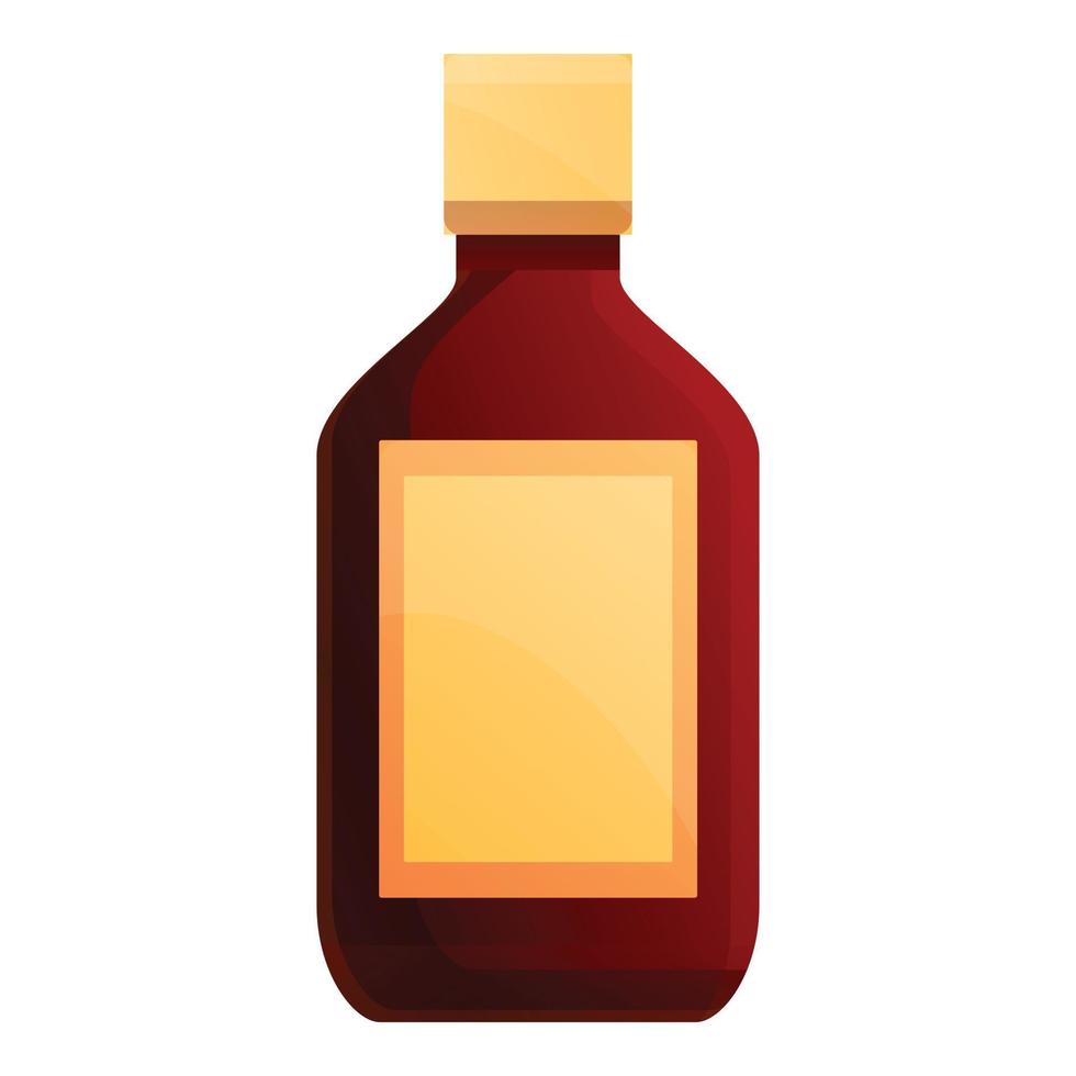 Sauna syrup icon, cartoon style vector