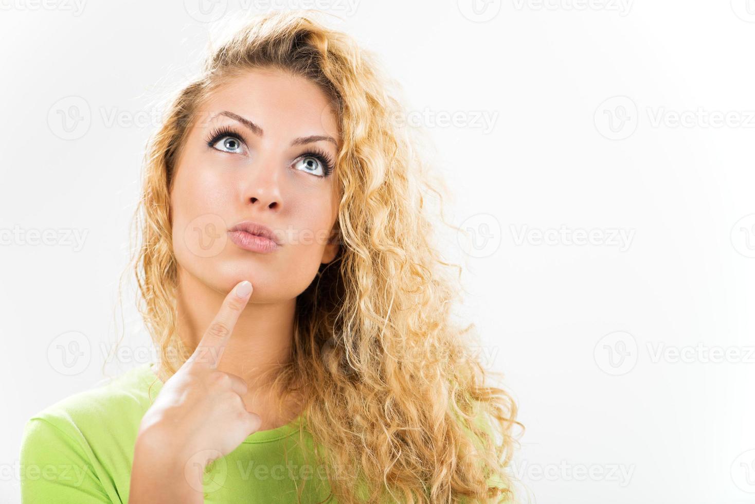 Young Woman Thinking photo