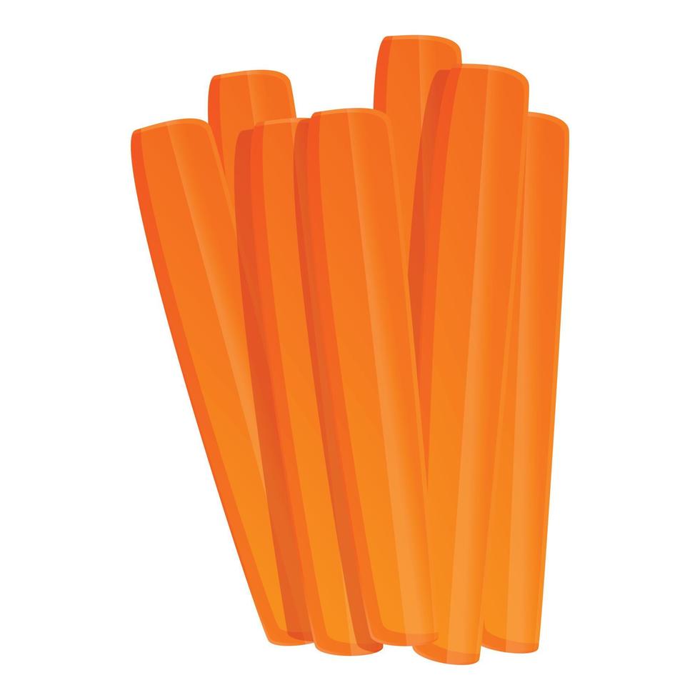 Carrot sliced sticks icon, cartoon style 14227211 Vector Art at Vecteezy