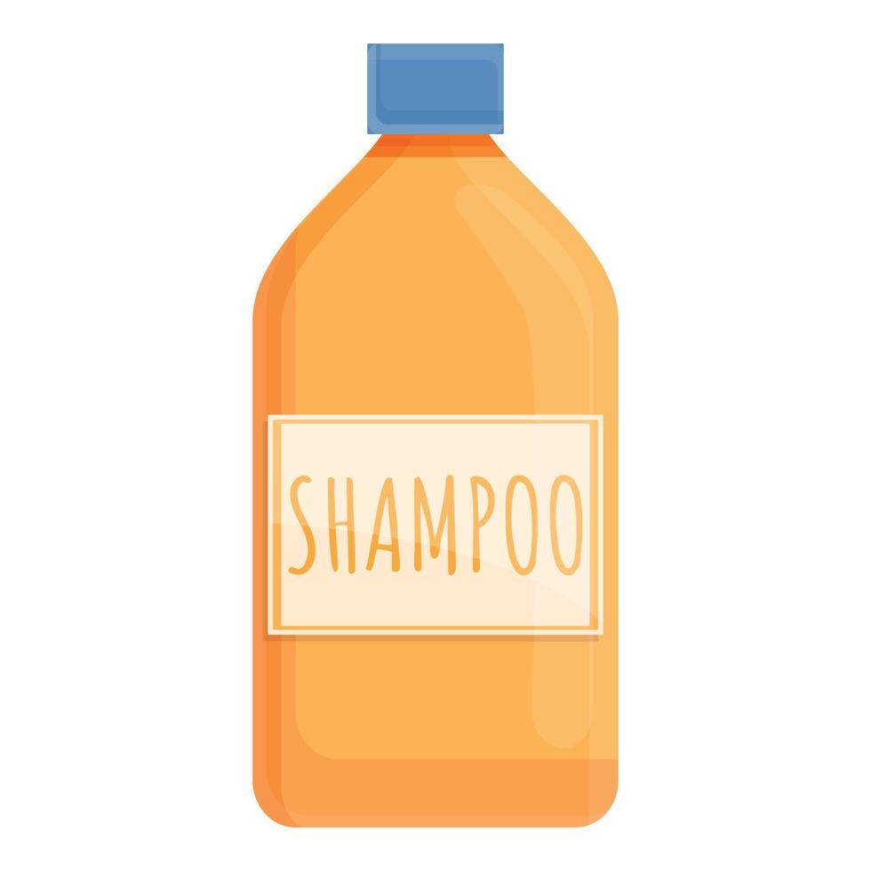 Pet shampoo icon, cartoon style vector