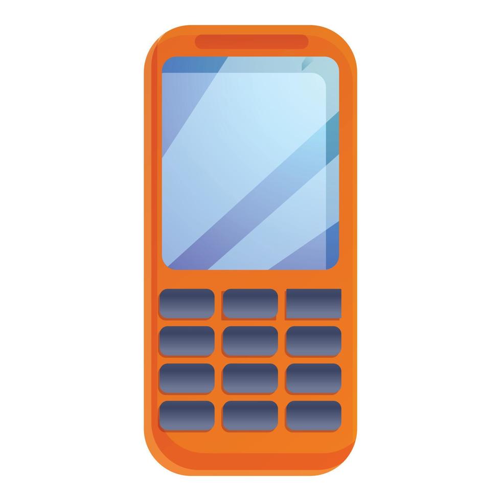 Survival phone icon, cartoon style vector