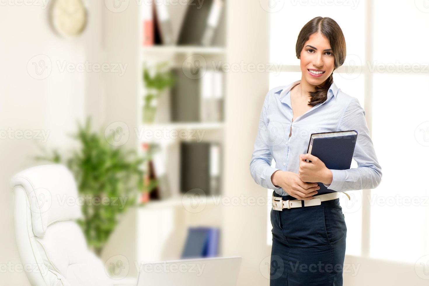 Young Businesswoman With Planner photo