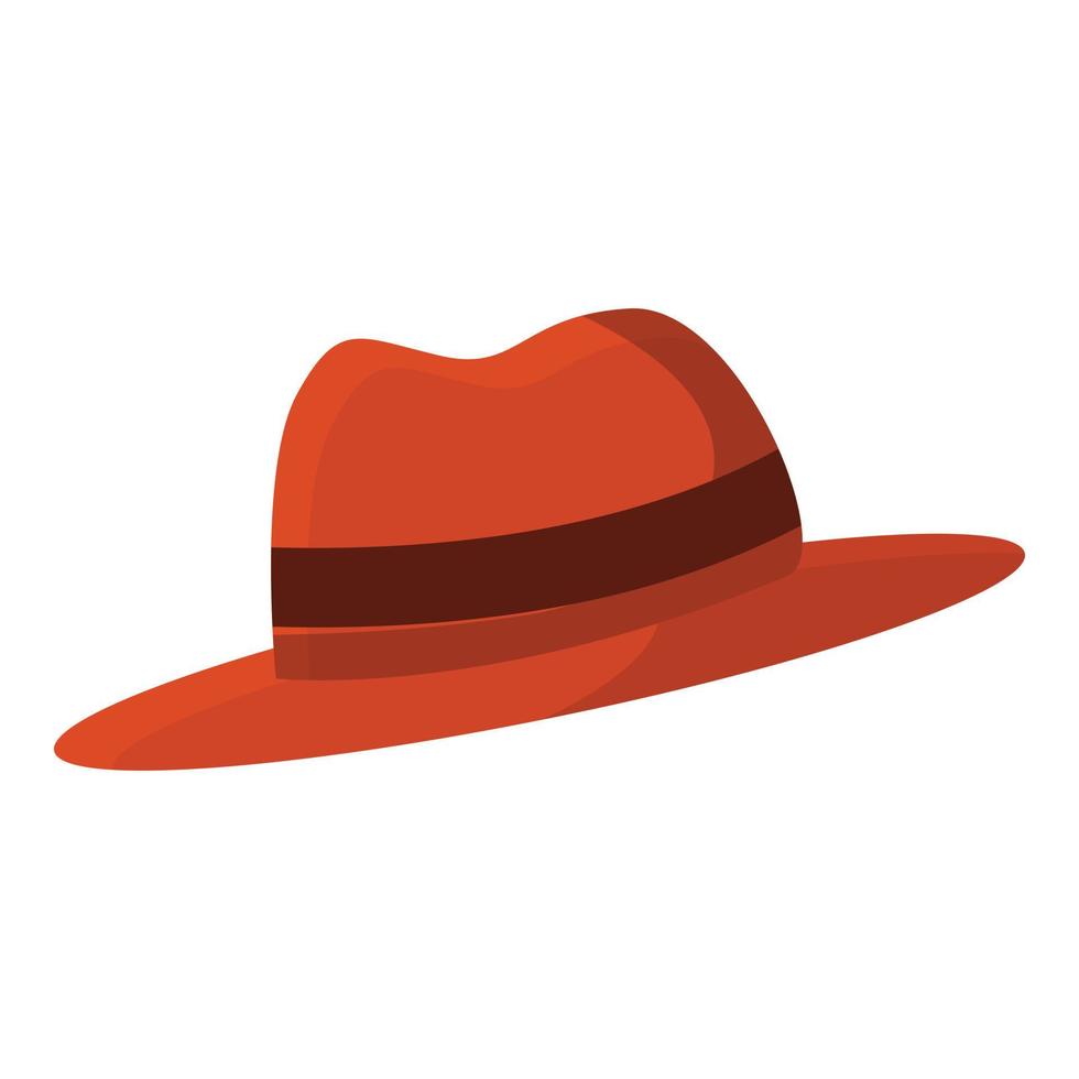 Investigator hat icon, cartoon style vector