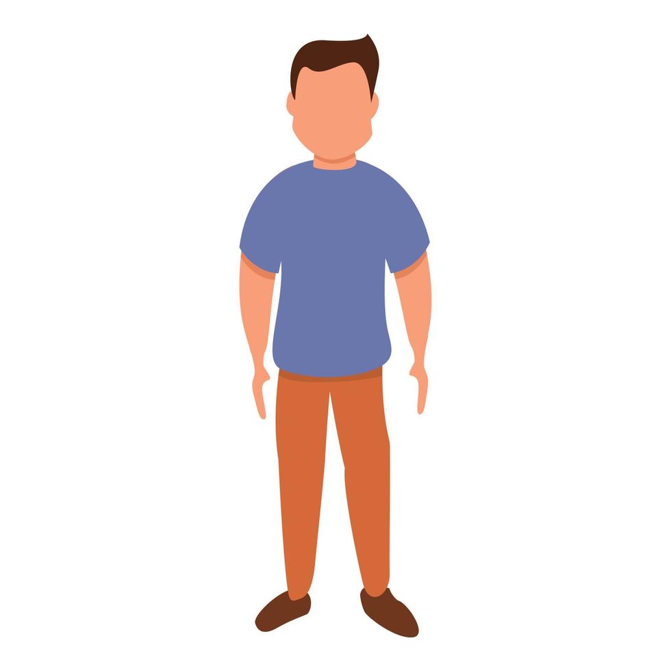 Male figure icon, cartoon style 14227708 Vector Art at Vecteezy