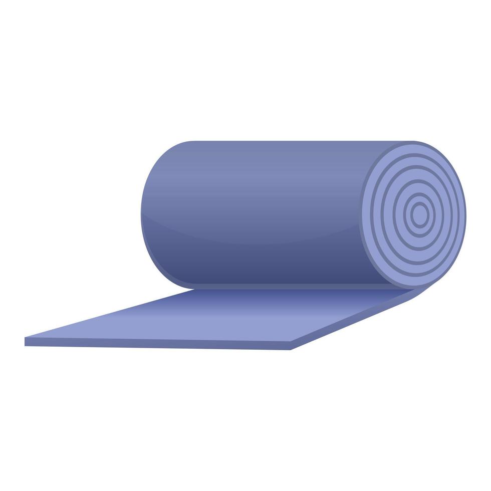 Soundproofing mattress icon, cartoon style vector