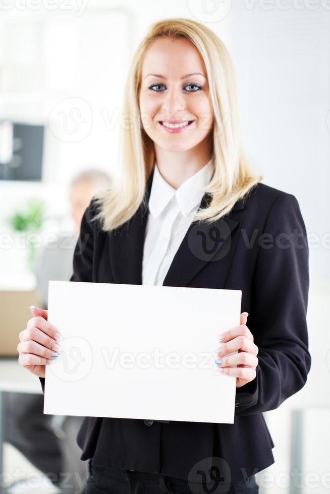 vista de mujer de negocios foto