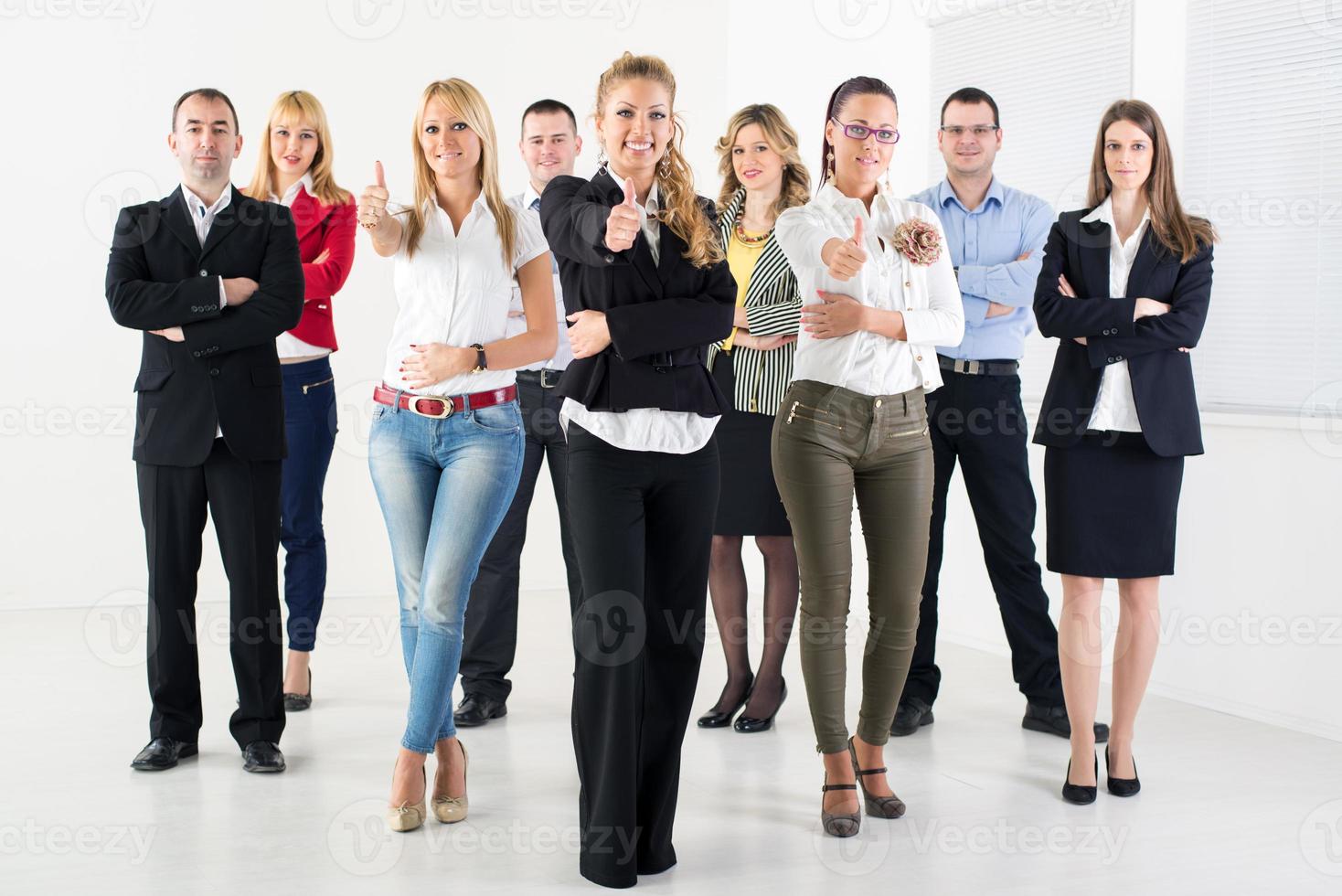 Business team Showing Thumbs Up photo