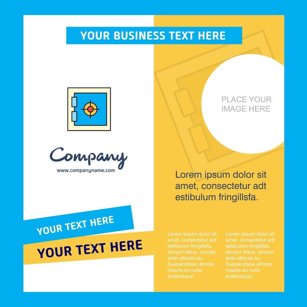 Locker Company Brochure Template Vector Busienss Template