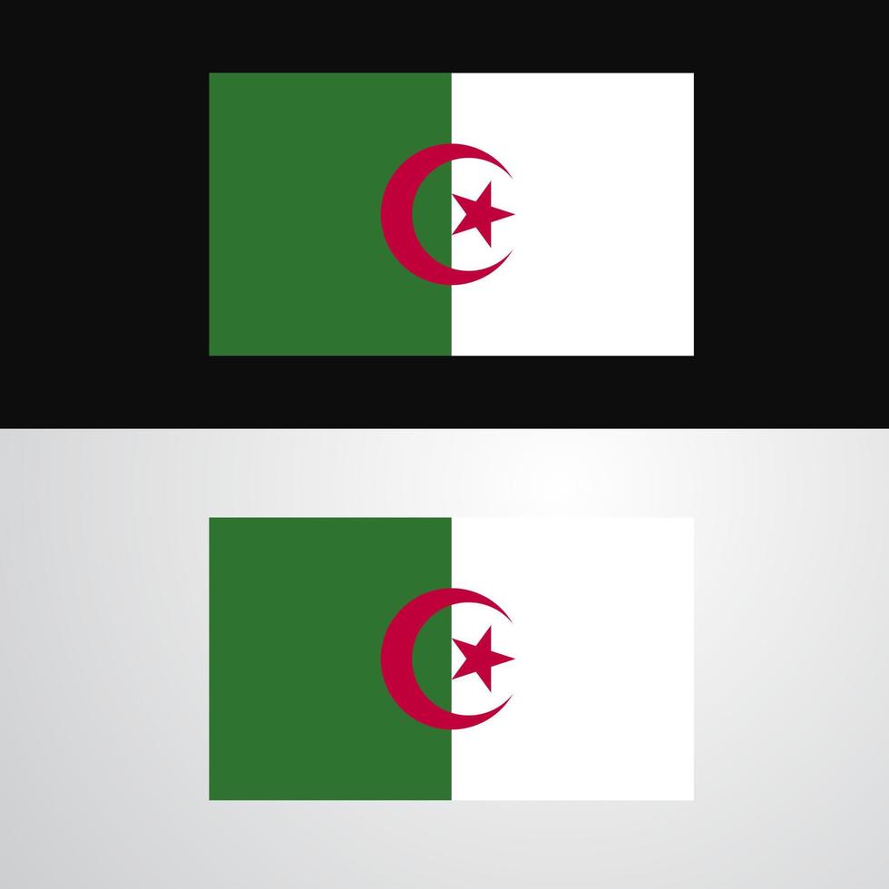 Alegeria Flag banner design vector