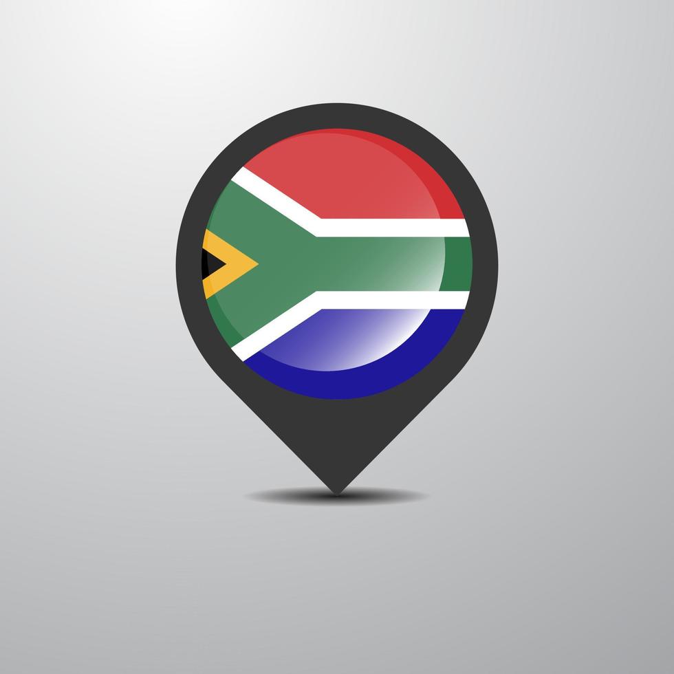 South Africa Map Pin vector