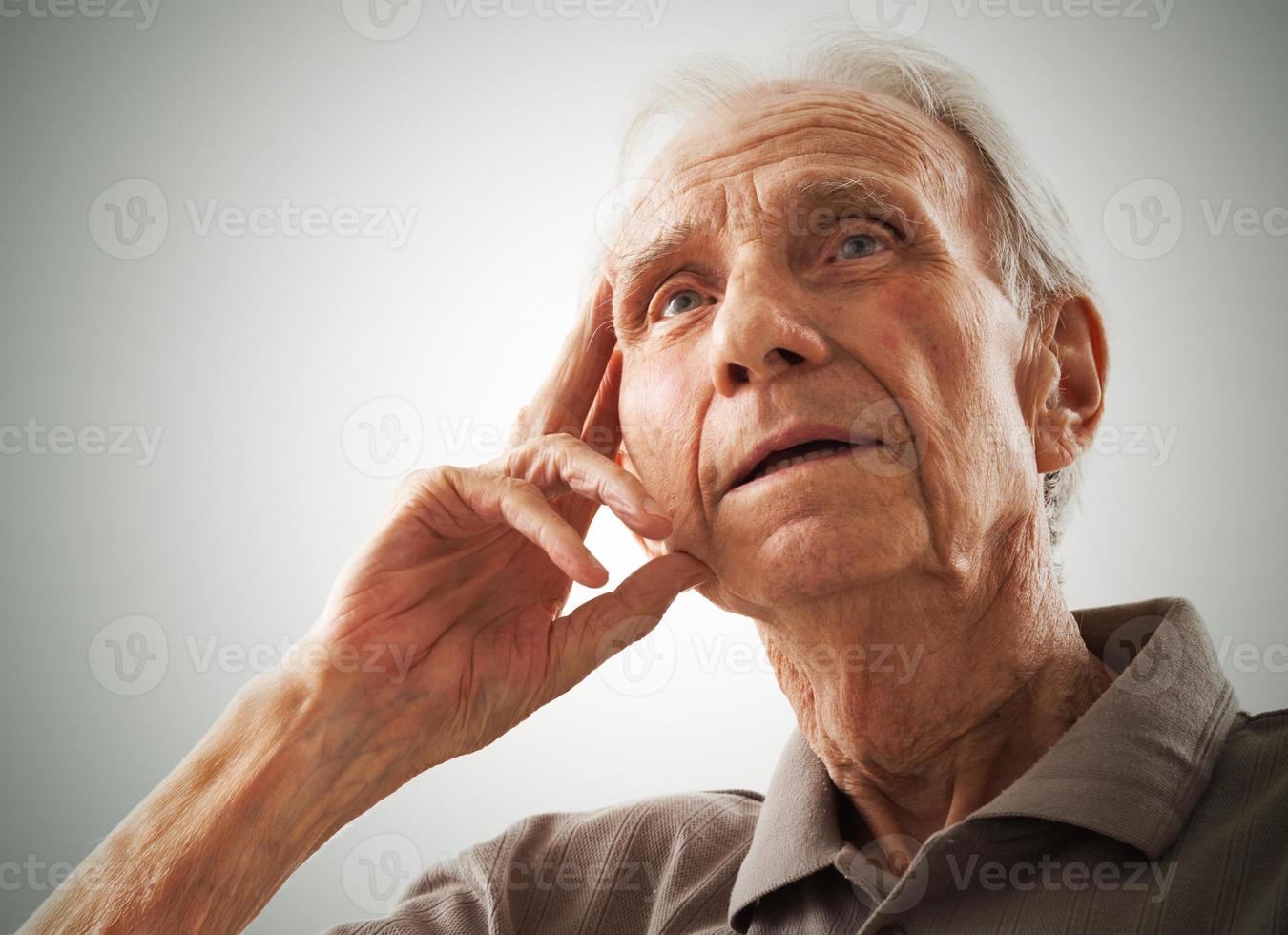 Portrait of elderly senior men photo