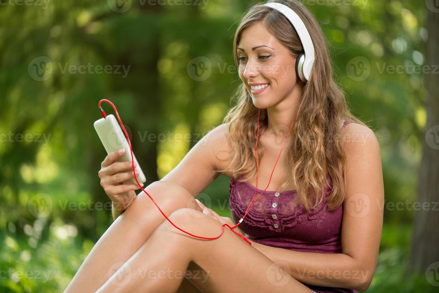 Listening Music In The Nature photo