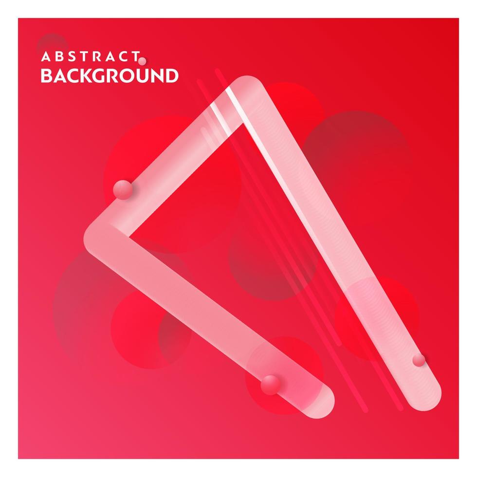 Abstract line background with red background vector