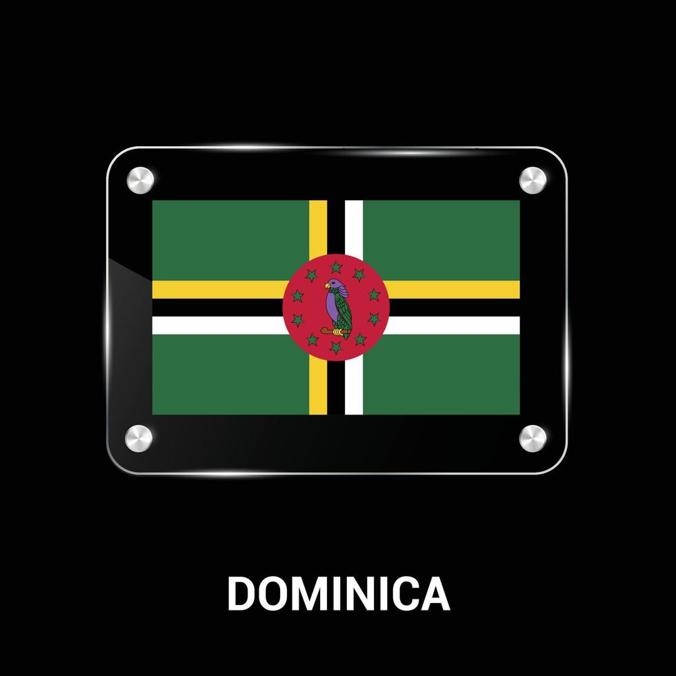 Dominica falg design vector