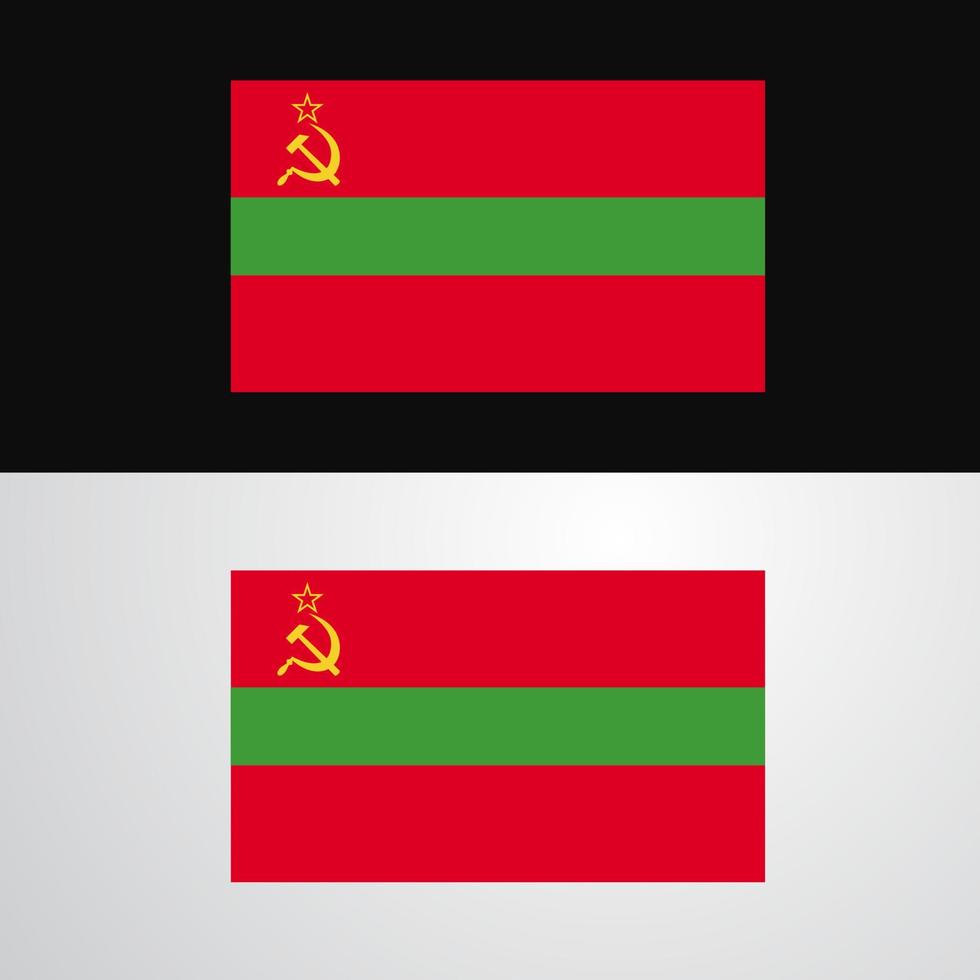 diseño de banner de bandera de transnistria vector