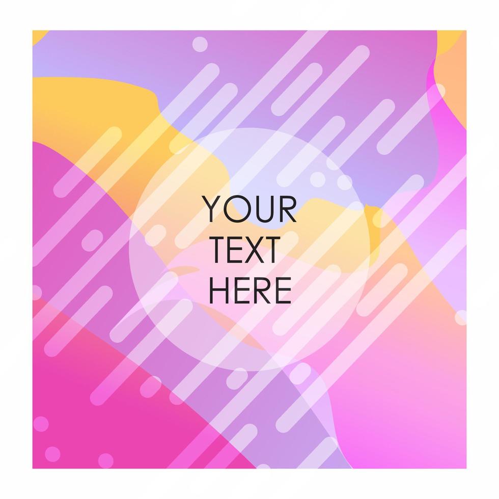 Colorful background with typography design vector