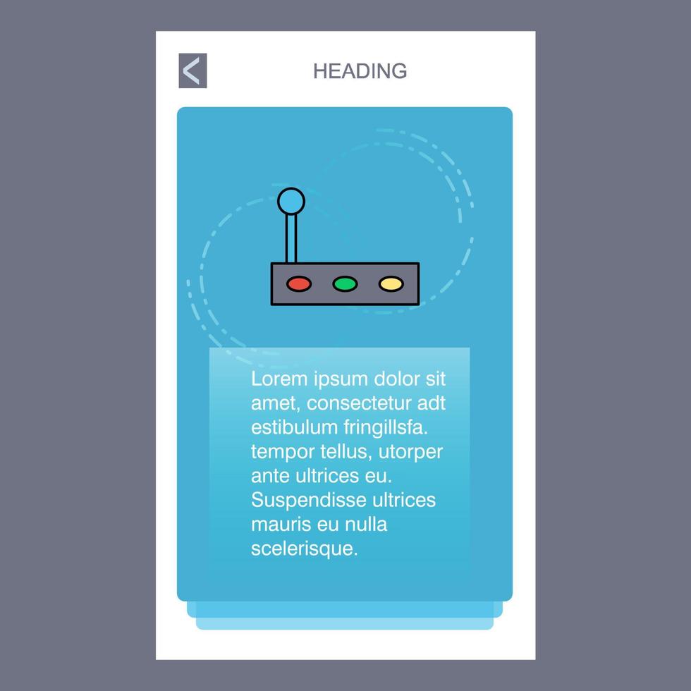Gear box mobile vertical banner design design Vector