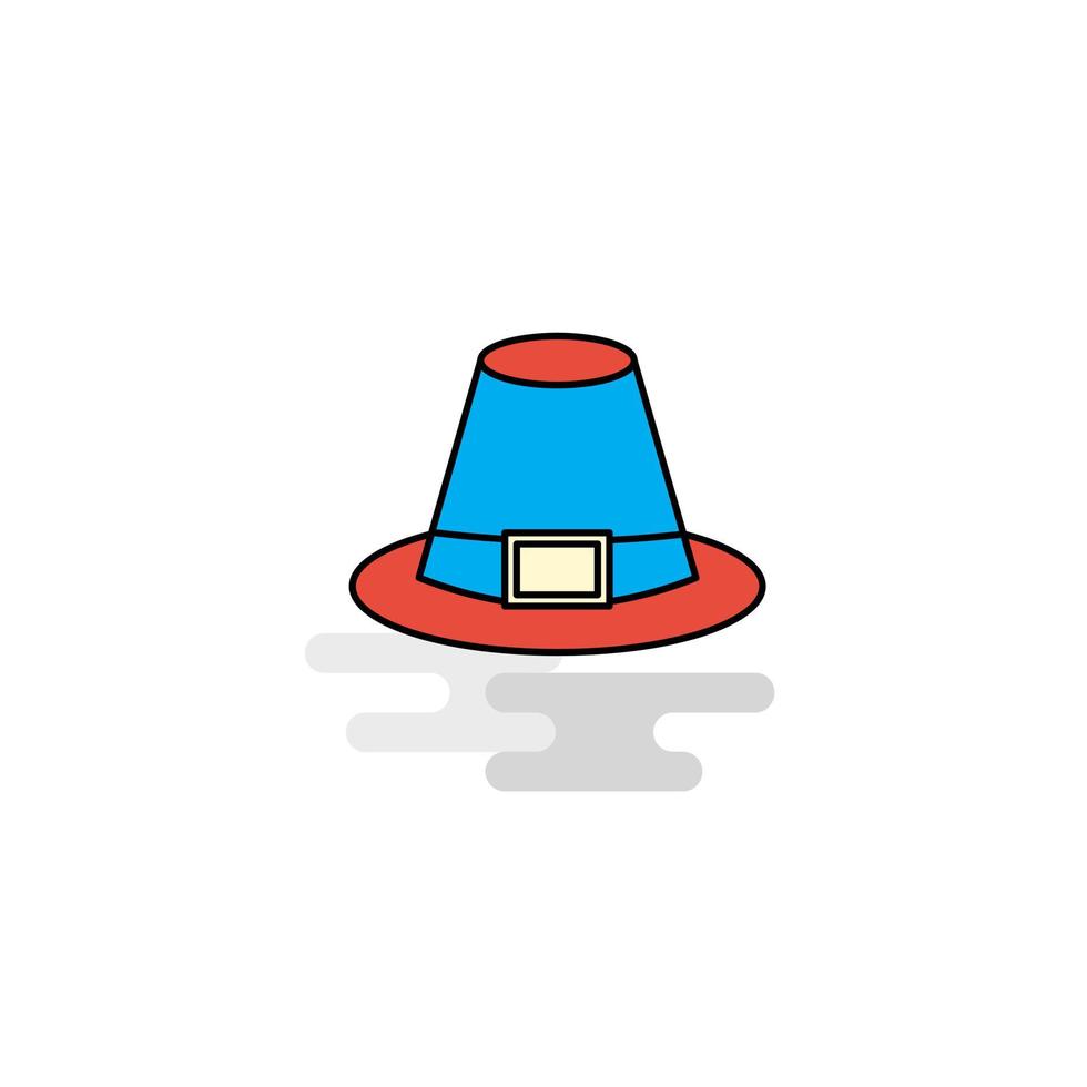 Flat Hat Icon Vector