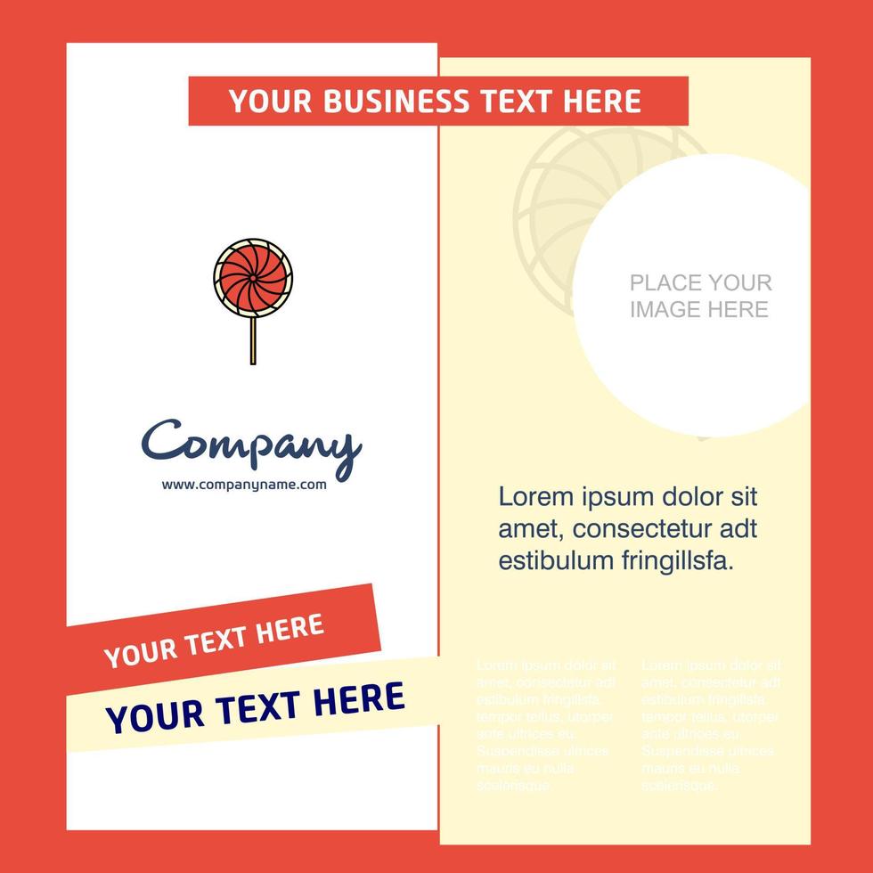 Lollypop Company Brochure Template Vector Busienss Template