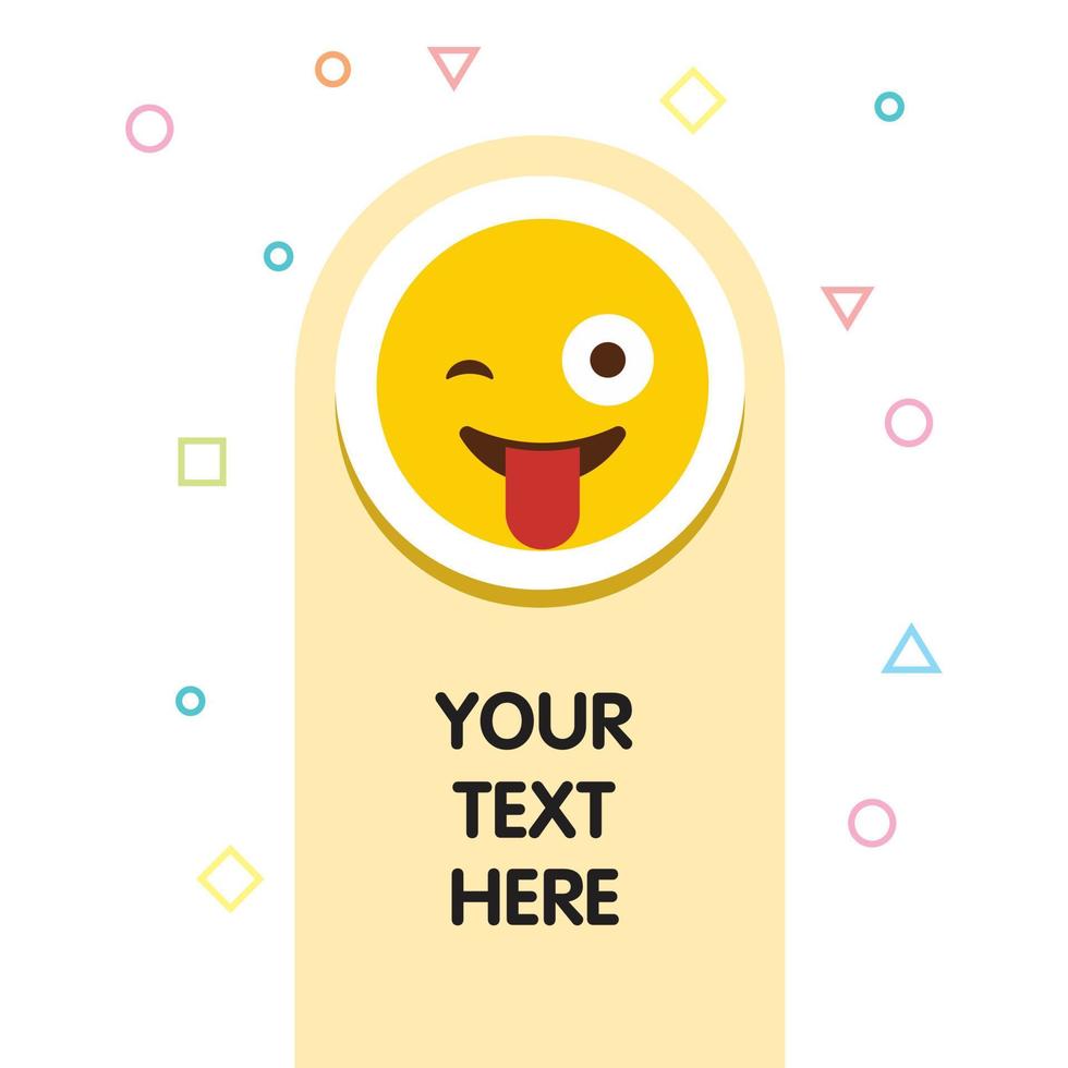 vector de diseño de icono de emoji travieso
