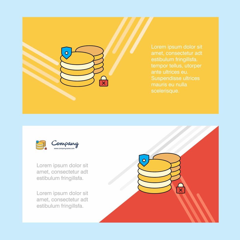 Database abstract corporate business banner template horizontal advertising business banner vector