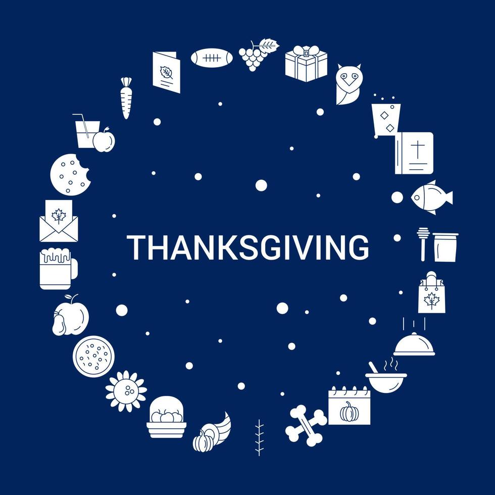 Creative Thanksgiving icon Background vector