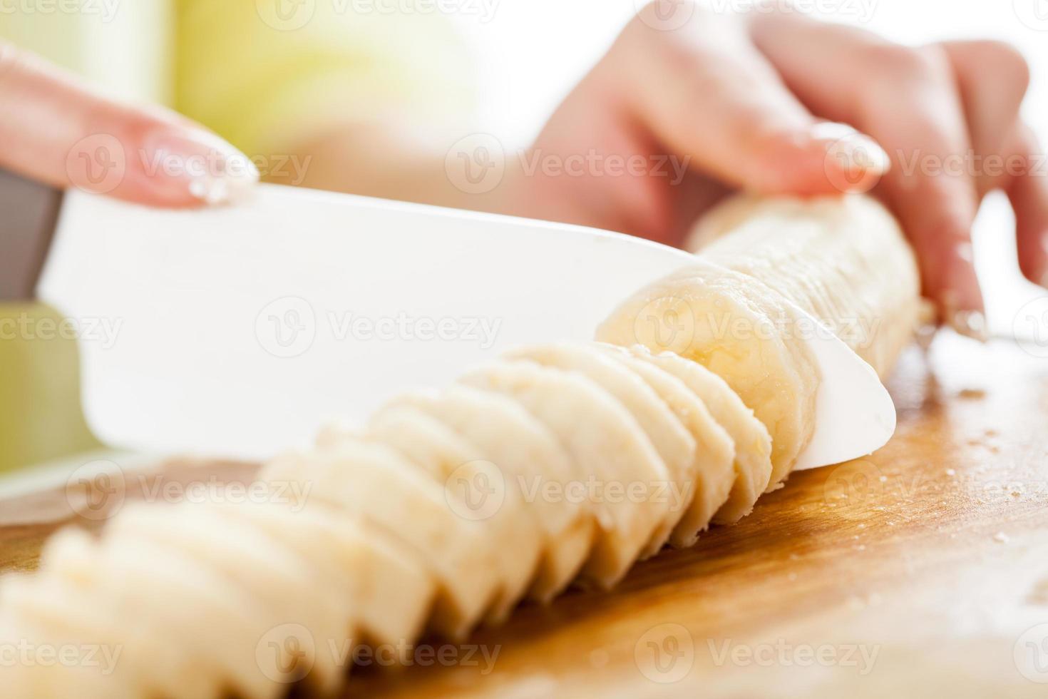 Slicing Banana view photo