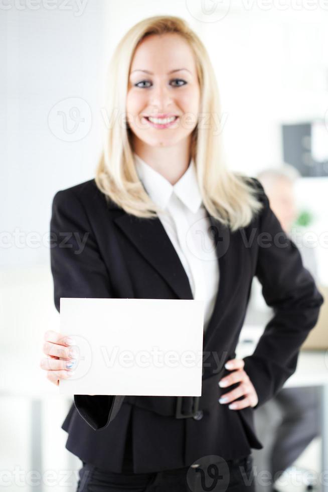 vista de mujer de negocios foto