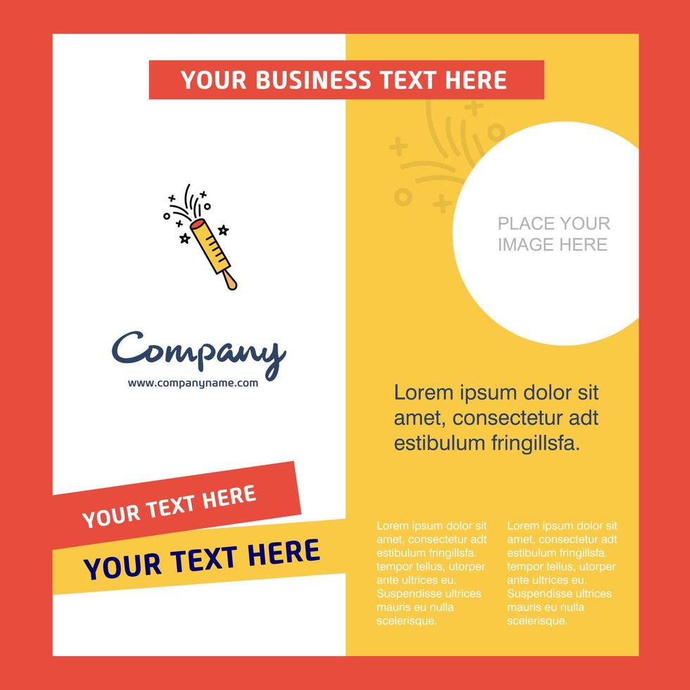 POP Company Brochure Template Vector Busienss Template