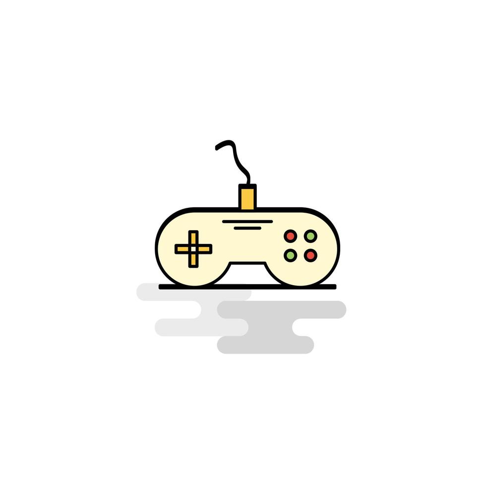 vector de icono de controlador de juego plano