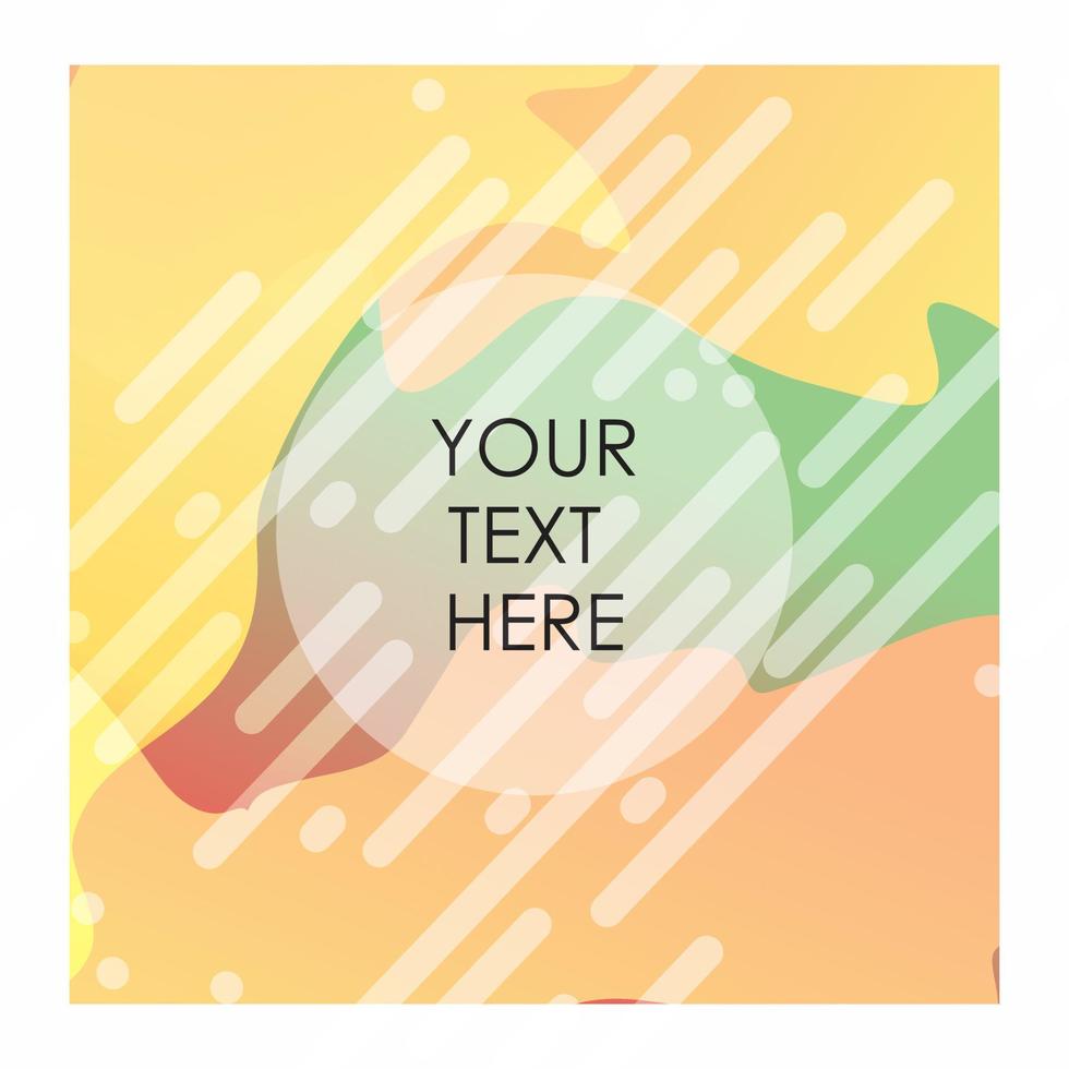 Colorful background with typography vector