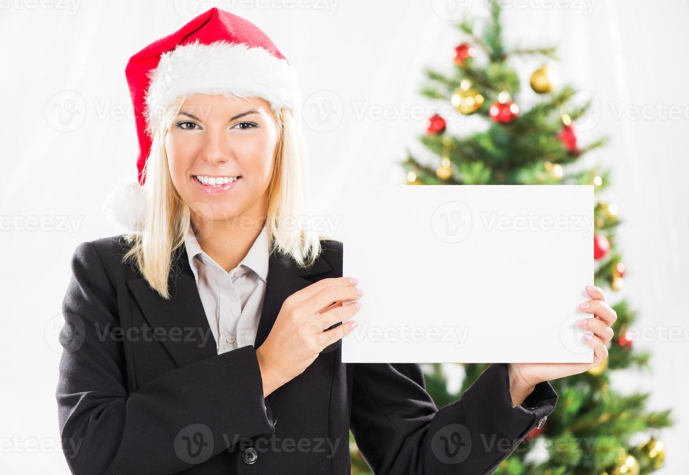 Christmas Businesswoman view photo